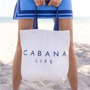 NWT, CABANA LIFE Canvas Beach Tote Bag